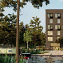 This is the developers' artist's impression of how the Campbell Park scheme would look