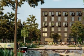 This is the developers' artist's impression of how the Campbell Park scheme would look
