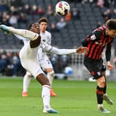Sullay Kaikai's volley was saved by Ipswich keeper Christian Walton
