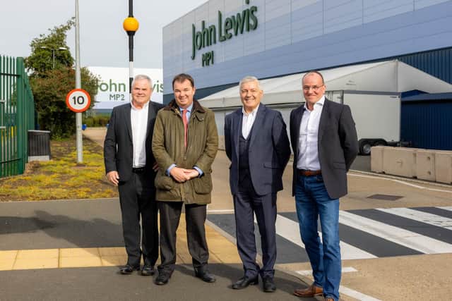 Minister for Employment Guy Opperman MP visited John Lewis's Magna Park distribution centre in Milton Keynes on Monday