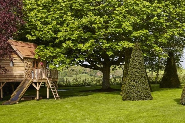 There's even a treehouse in the castle gardens