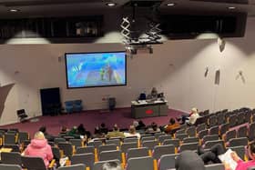 Students watching simulation