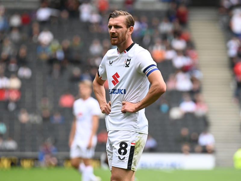 Gilbey returned to MK Dons after leaving Charlton, and was the first signing through the door. He has been a regular since his comeback, wearing the captain's armband and scoring a vital equaliser against Colchester earlier this month