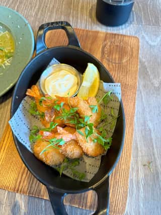 Crispy Butterfly Prawns is one of the spring dishes being served at Marco Pierre White's New York Italian restaurant in Milton Keynes