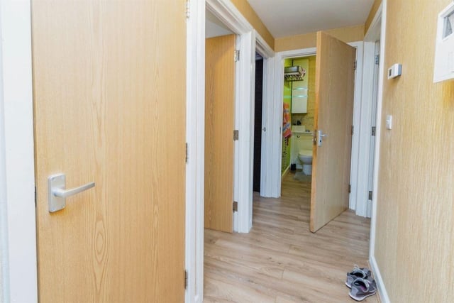 The two-bed flat has everything needed for a first home.