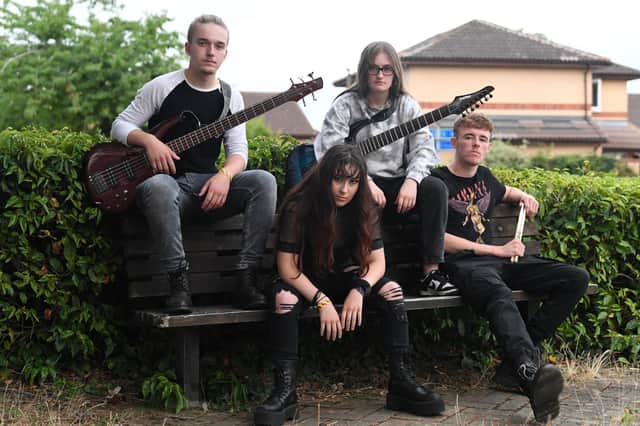 One of the up and coming local bands that performed at the festival