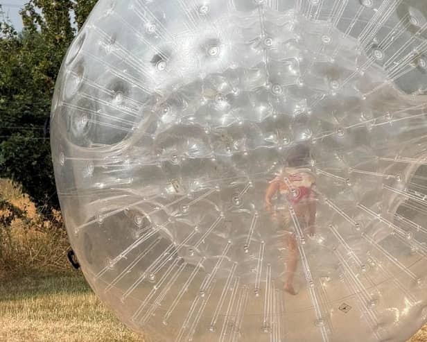 Zorb balls were among the activities on offer during the Milton Keynes Play Association's summer holiday programme