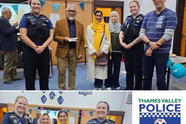 Police paid an educational visit to the Zainabiya Islamic Center mosque in Milton Keynes