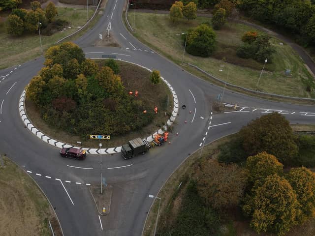 Do MK's grid road system and roundabouts reduce the risk of accidents?