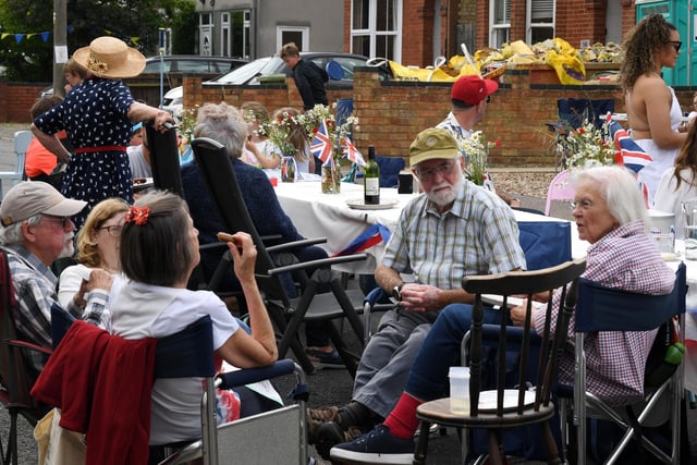 There was a fantastic atmosphere as the Wood Street community got together for a Jubilee street party