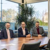 From left, Andrew Cooling (Government Development Manager, BSI), Matt Page (Managing Director, Assurance UK & Ireland, BSI), Shahm Barhom, (Certification Director, BSI) Adam Rolfe (Parliamentary Assistant) and Iain Stewart MP