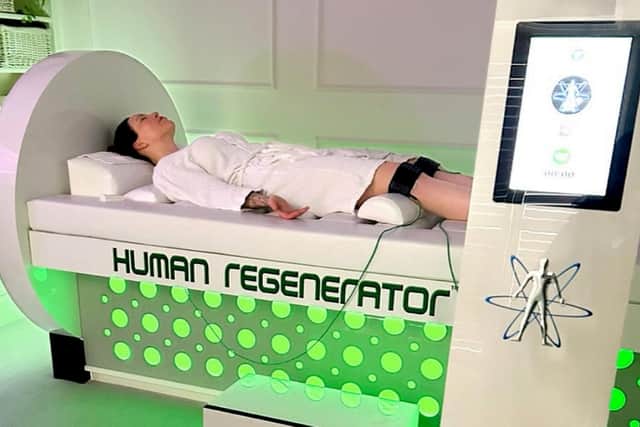 Tracy Kiss, 37, from Aylesbury, Buckinghamshire, turned her back on cosmetic surgery entirely and committed to a radical new regime: biohacking.