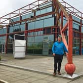 Mark Rawlins pictured at The Point where the shop Willen Hospice shop wll be  located