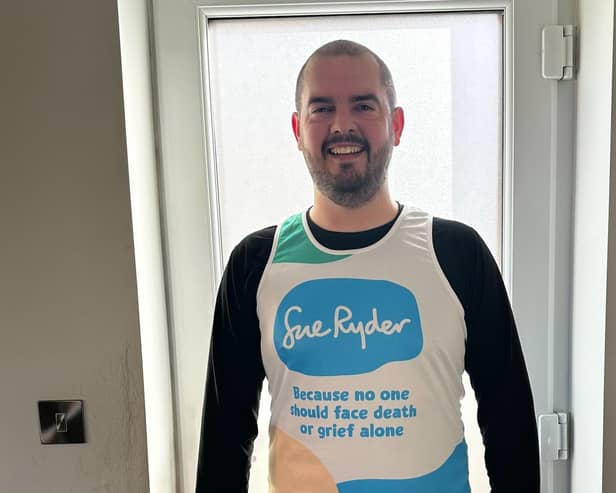 Jake will be running the TCS London Marathon to raise vital funds for Sue Ryder.