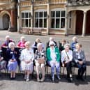 Bletchley Park Veterans gathered for a group photo outside the Mansion