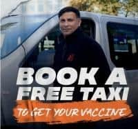 A free Vaxi Cabs service has been re-introduced to help people without transport get their Covid vaccinations