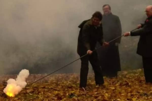 The Fenny Poppers are traditionally fired on St Martin's Day