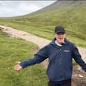 Intrepid John Banfield completed the climb in five and a half hours