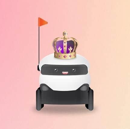 People can chose to have a royal robot delivery in MK to mark the coronation from today (Thursday)