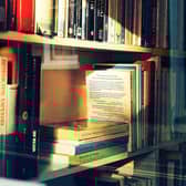 Books on shelf