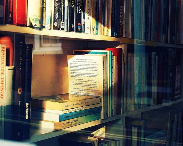 Books on shelf