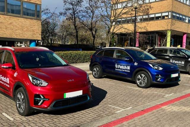 The Fetch driverless cars can now be hired in Milton Keynes