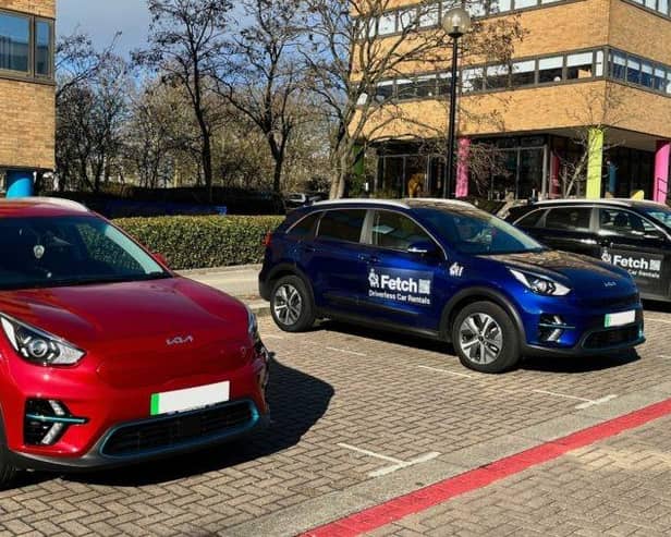 The Fetch driverless cars can now be hired in Milton Keynes