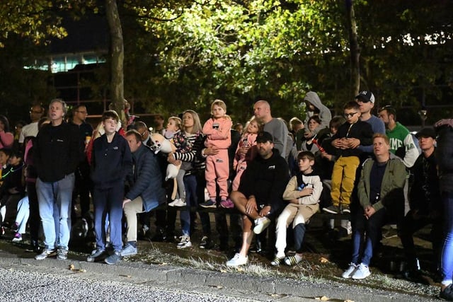 Crowds lined the city centre streets to watch the festival's grand finale on Saturday night