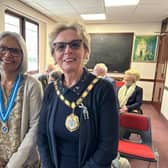 Kurshida Mirza, left, with the Mayor of Milton Keynes Marie Bradburn
