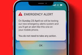 The alert system will be tested on April 26