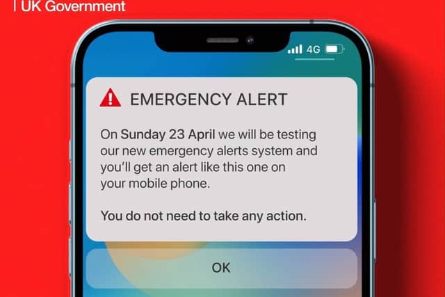 The alert system will be tested on April 26
