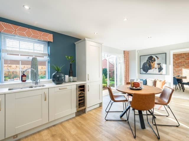 DWSM - The kitchen inside a typical home at Lavendon Fields