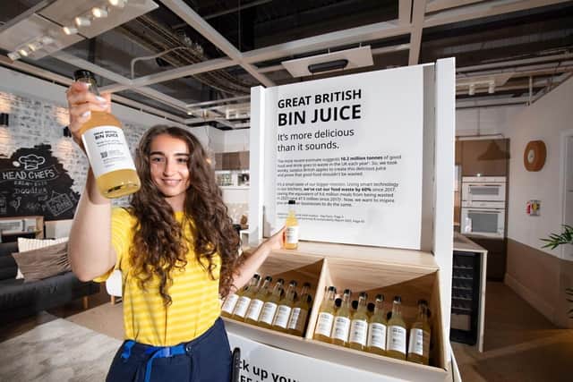 IKEA is inviting shoppers at its Milton Keynes store to sample Great British Bin Juice this weekend - the juice is made from wonky or surplus British apples. Photo: PinPep for IKEA