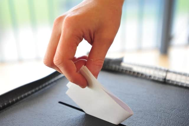 Ballot box stock image