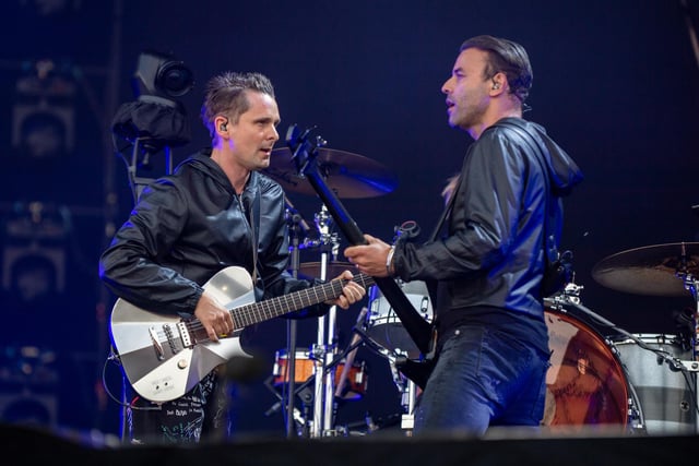 Muse on stage at the National Bowl in Milton Keynes on Sunday, June 25, 2023. Photo by David Jackson.