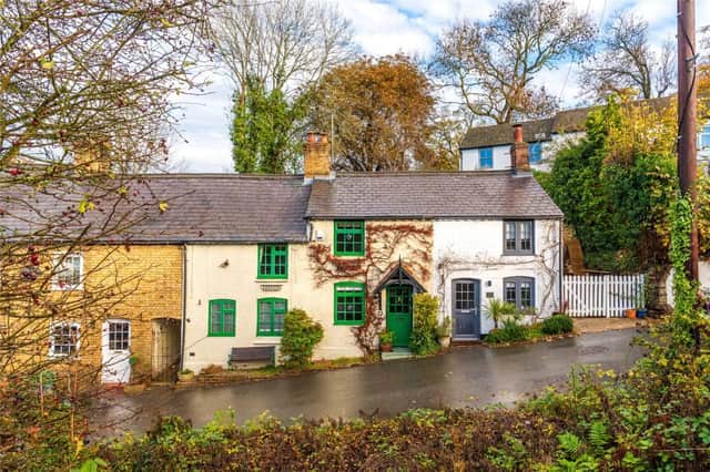 The terraced cottage is full of charm