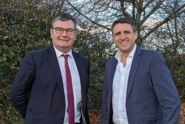 Milton Keynes MPs Iain Stewart (left) and Ben Everitt