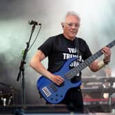Trevor Horn on stage at Cropredy Convention in 2017. Photo by David Jackson.