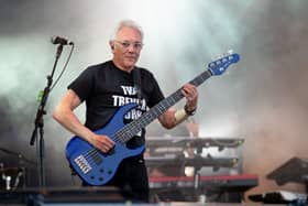 Trevor Horn on stage at Cropredy Convention in 2017. Photo by David Jackson.