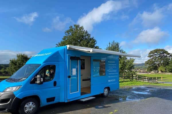 Barclays mobile banking van