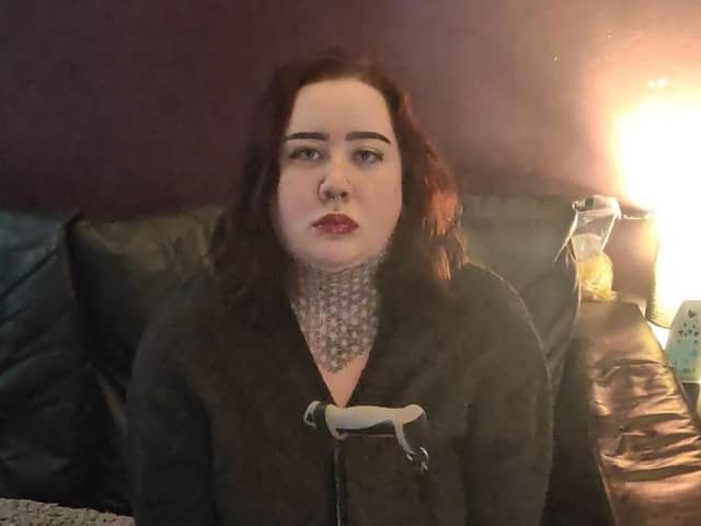 Disabled Amy Ward, 27, has not been able to leave her top floor Milton Keynes flat for four years