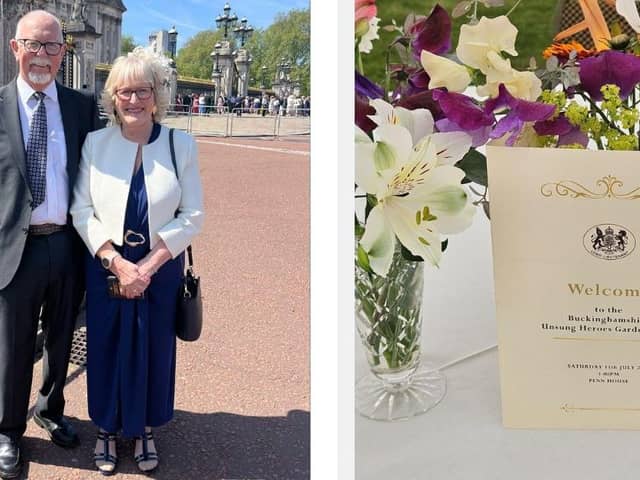 MK Act Charity Trustee Sue Payne attends Royal Garden Party