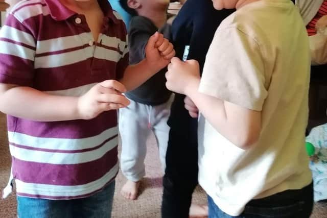 Sessions run by Cha Char Chimps help support refugee children and their mothers with language and social skills