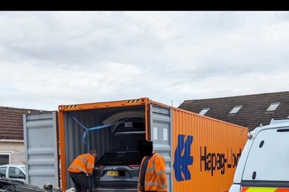 Police discover shipping container in Milton Keynes full of stolen cars bound for Africa 