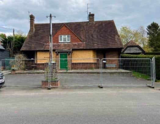 A look at the currently closed pub