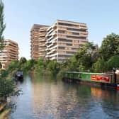 This was the artists' impression of the original Campbell Park application, which included tower blocks of up to 18 storeys