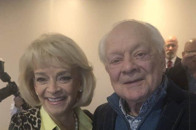 Sue Holderness and Sir David Jason, photo from @SueHolderness