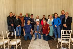 The formal presentation at Milton Keynes City Discovery Centre, Bradwell Abbey