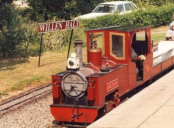 This picture of the Willen Lake miniature train was taken in the 1990s