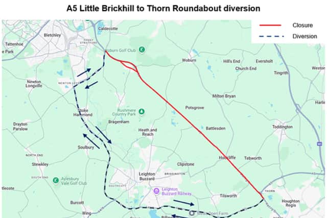 A5 Little Brickhill to Thorn Diversion. Image: National Highways